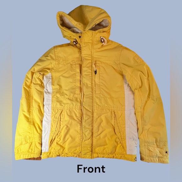Abercrombie & Fitch, Fish Hawk Cliff Jacket, Yellow & White, Unisex, Large - Picture 3 of 16